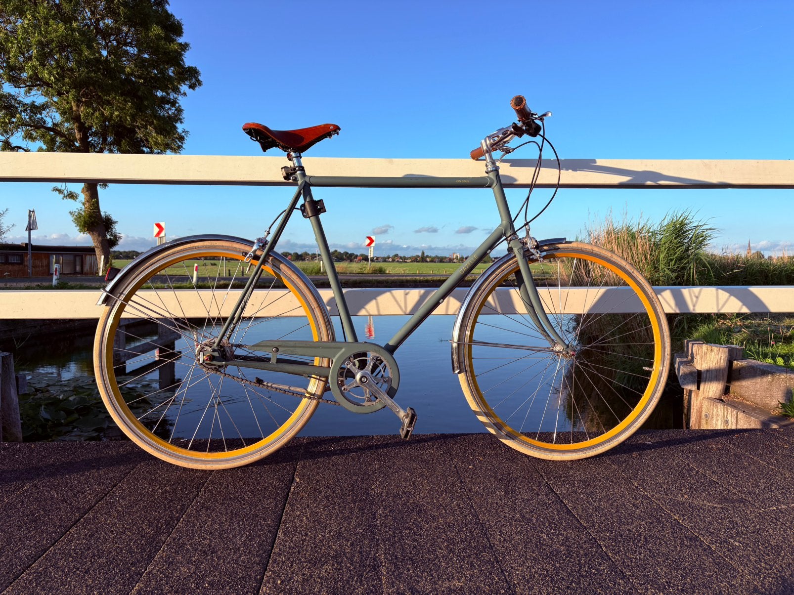 Gazelle Van Stael 2018 | Framemaat 64 | Brooks | Nette staat, Ophalen, Gebruikt, Velgrem, Versnellingen
