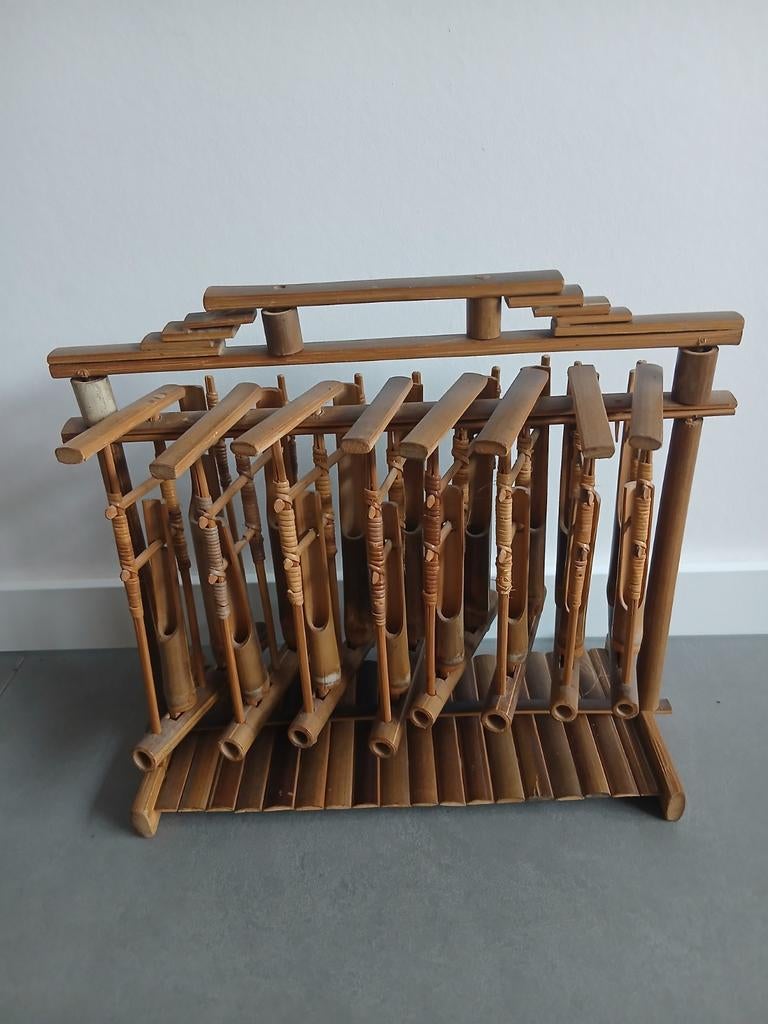 Diatonische Angklung Padaeng - Traditioneel Bamboe Instrumen, Muziek en Instrumenten, Blaasinstrumenten | Overige, Gebruikt, Overige soorten