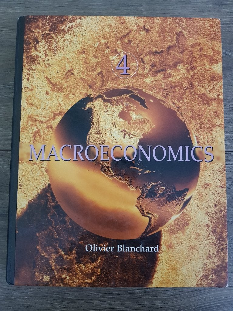 Boek : Macroeconomics -- Olivier Blanchard -- 4e editie, Zo goed als nieuw, Olivier Blanchard, Beta, HBO