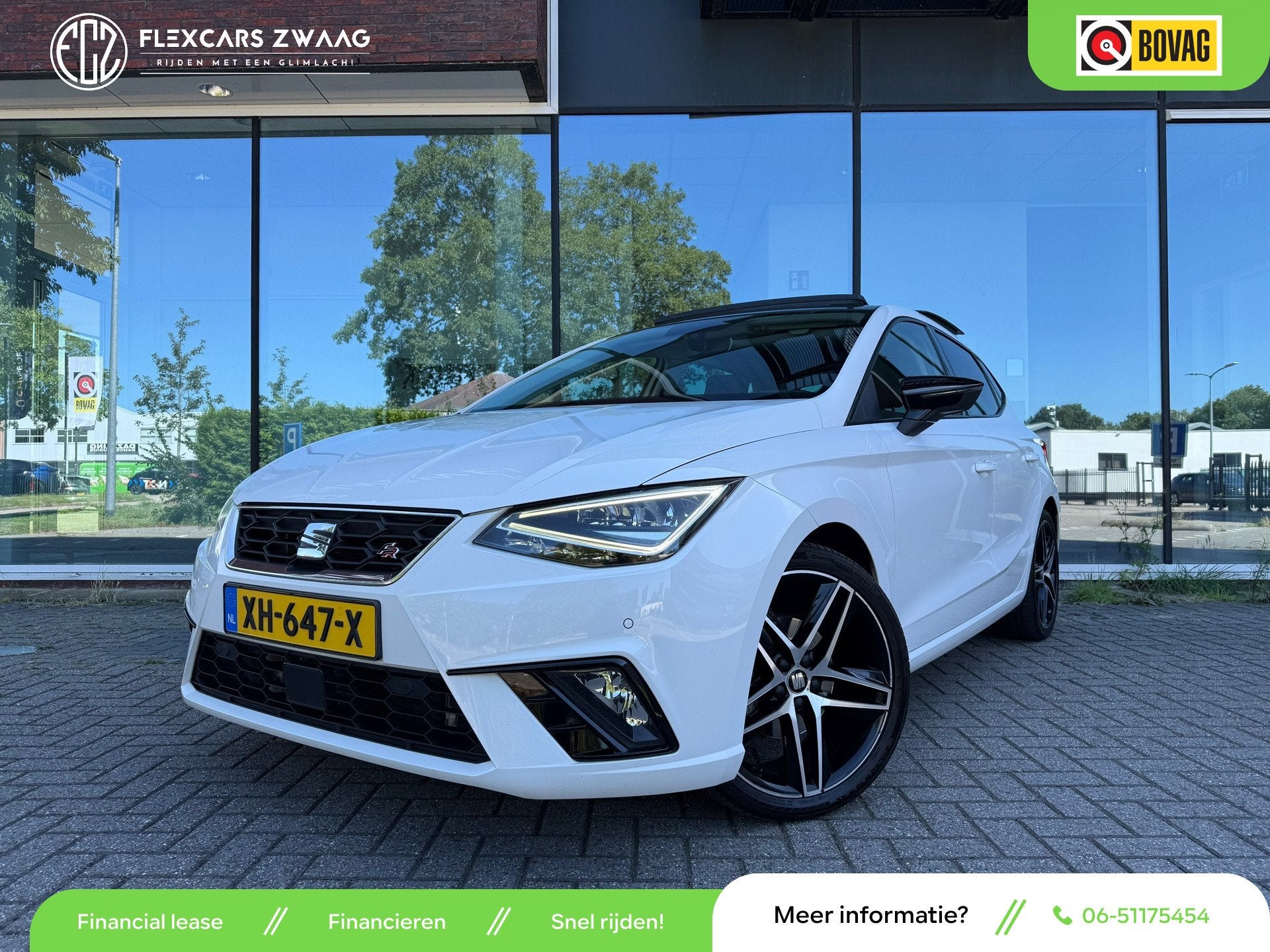 Seat Ibiza 1.0 TSI FR Business Intense - Automaat - Pano/Sch, Auto's, Dealer onderhouden, Gebruikt, 580 kg, 1072 kg
