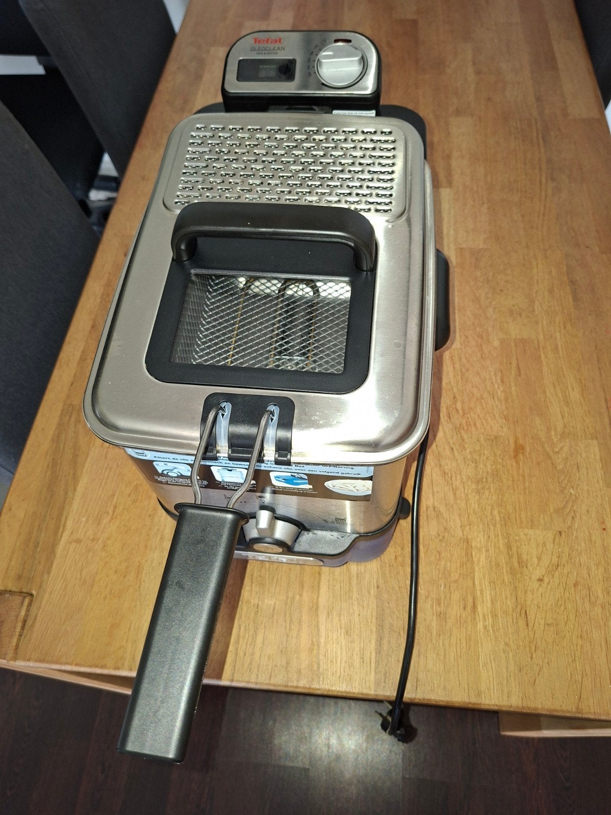 Tefal Oleoclean friteuse met opvangbak, kan in afwasmachine, Ophalen, Zo goed als nieuw