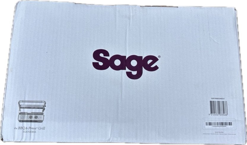 Sage the BBQ & Press Grill SGR700 - ongebruikt, Sage Appliances GmbH, Nieuw, Ophalen of Verzenden, Campus Fichtenhain 48, 47807 Krefeld, Duitsland