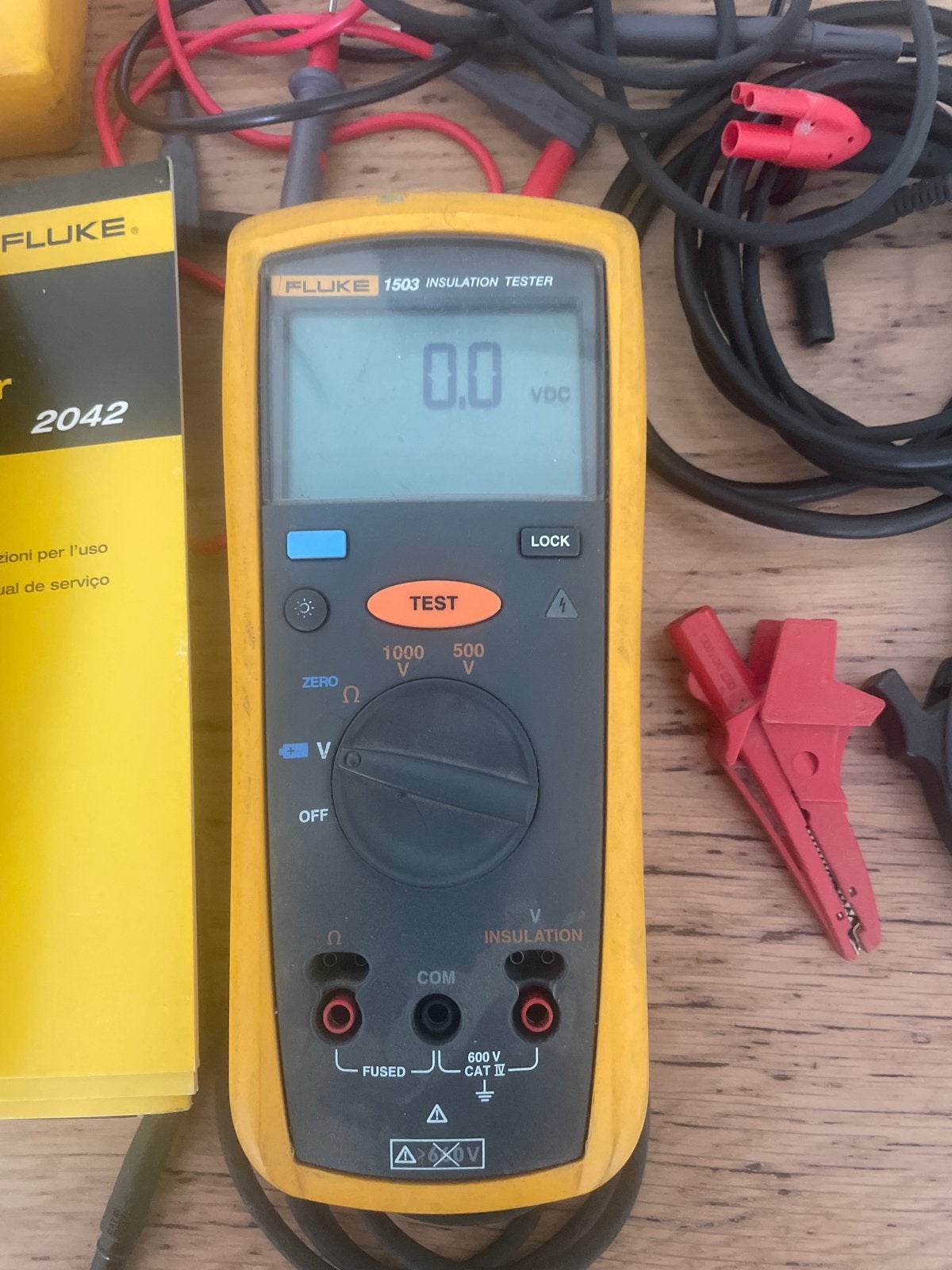 Fluke 1503 Isolatietester en Fluke 2042 Kabelzoeker, Doe-het-zelf en Verbouw, Ophalen, Zo goed als nieuw, Multimeter