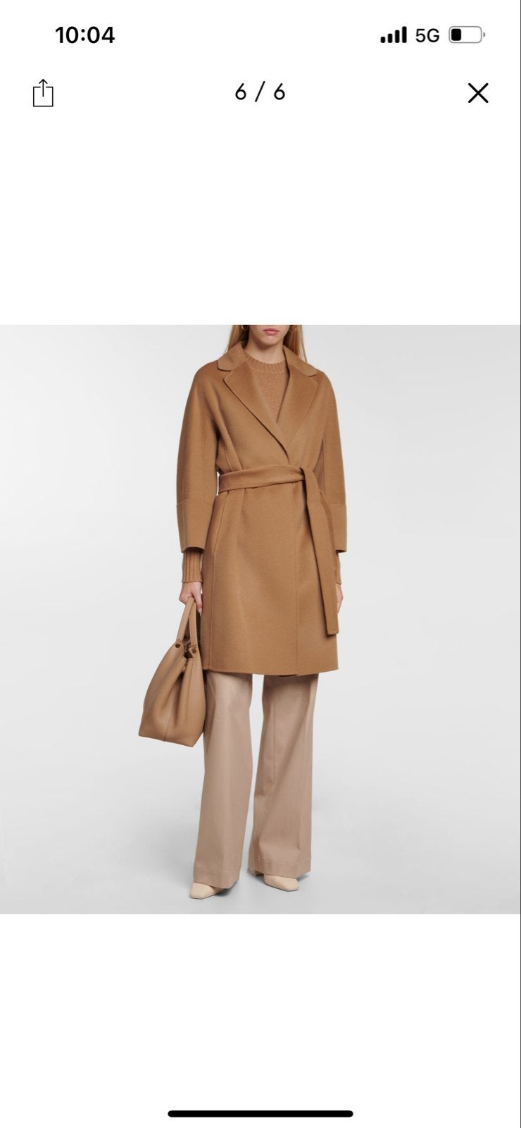 Max Mara jas - Camelkleurige wollen jas, Kleding | Dames, Ophalen of Verzenden, Zo goed als nieuw, Maat 38/40 (M), Bruin