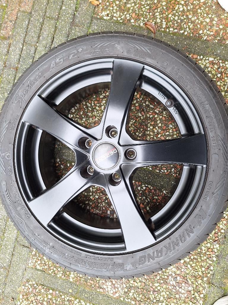 Zwarte velgen bmw, Ophalen, Gebruikt, Velg(en), 17 inch