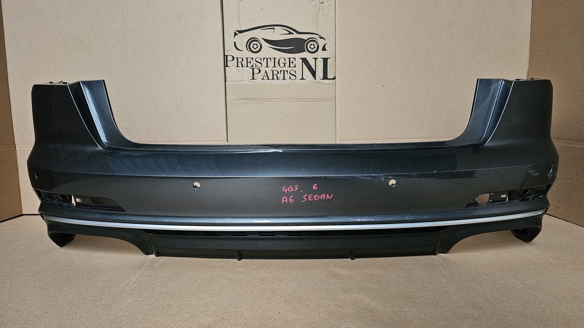 Achterbumper Audi A6 C8 4K S6 Limousine 4xPDC 4K5807511E, Gebruikt, -, Ophalen of Verzenden, Achter