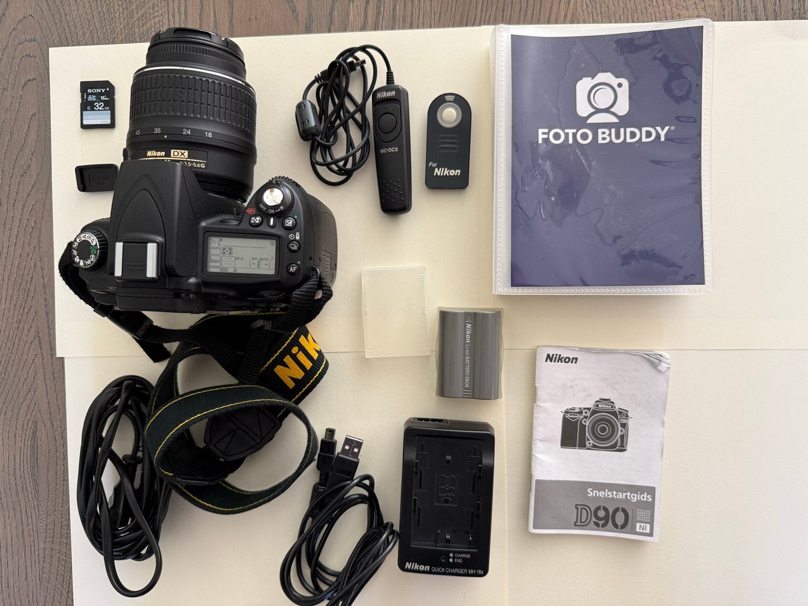 Nikon D90 Spiegelreflexcamera Complete Set - ZGAN, Spiegelreflex, Ophalen of Verzenden, Zo goed als nieuw, Accu
