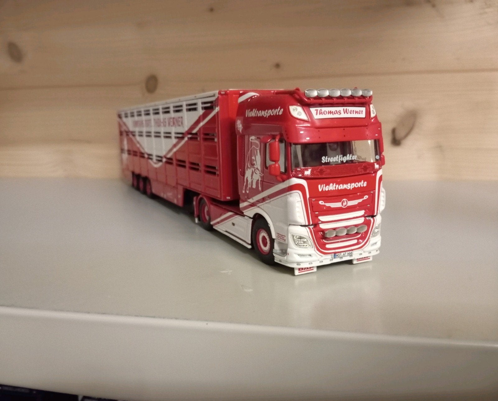 Daf XF Thomas Werner vee oplegger WSI, Ophalen of Verzenden, Nieuw, Bus of Vrachtwagen, Wsi