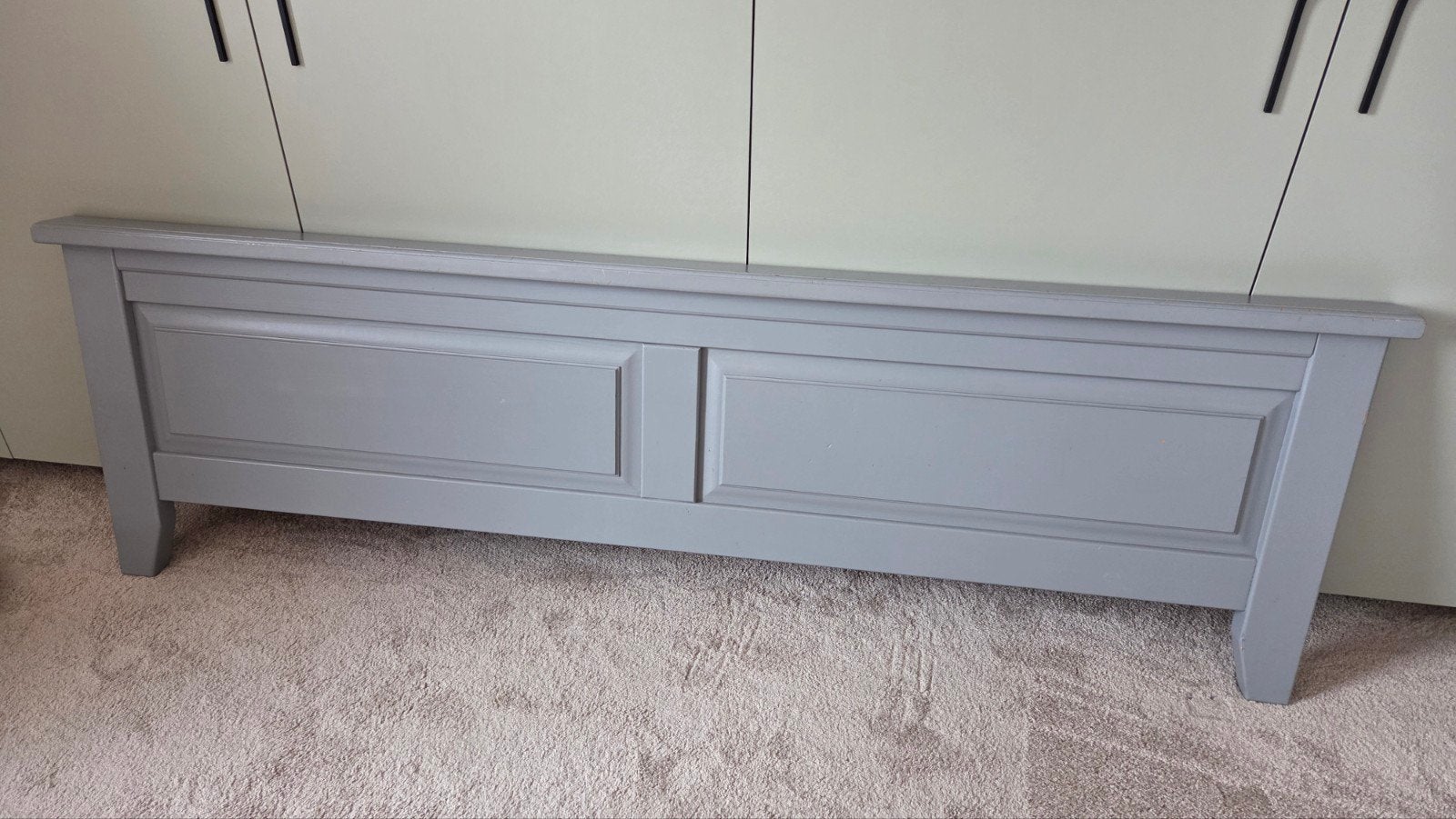 Grijs grenen bed gratis 180 x 200, Tuin en Terras, Tuinbanken, Ophalen, Gebruikt, Hout