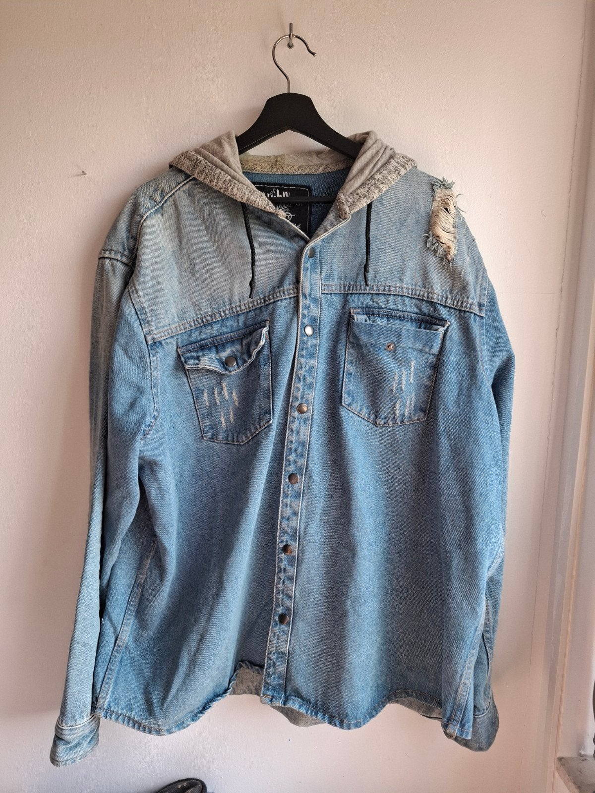 Stoer spijkerjack met capuchon - Maat 3XL, Kleding | Heren, Blauw, Overige maten, Ophalen of Verzenden, Zo goed als nieuw