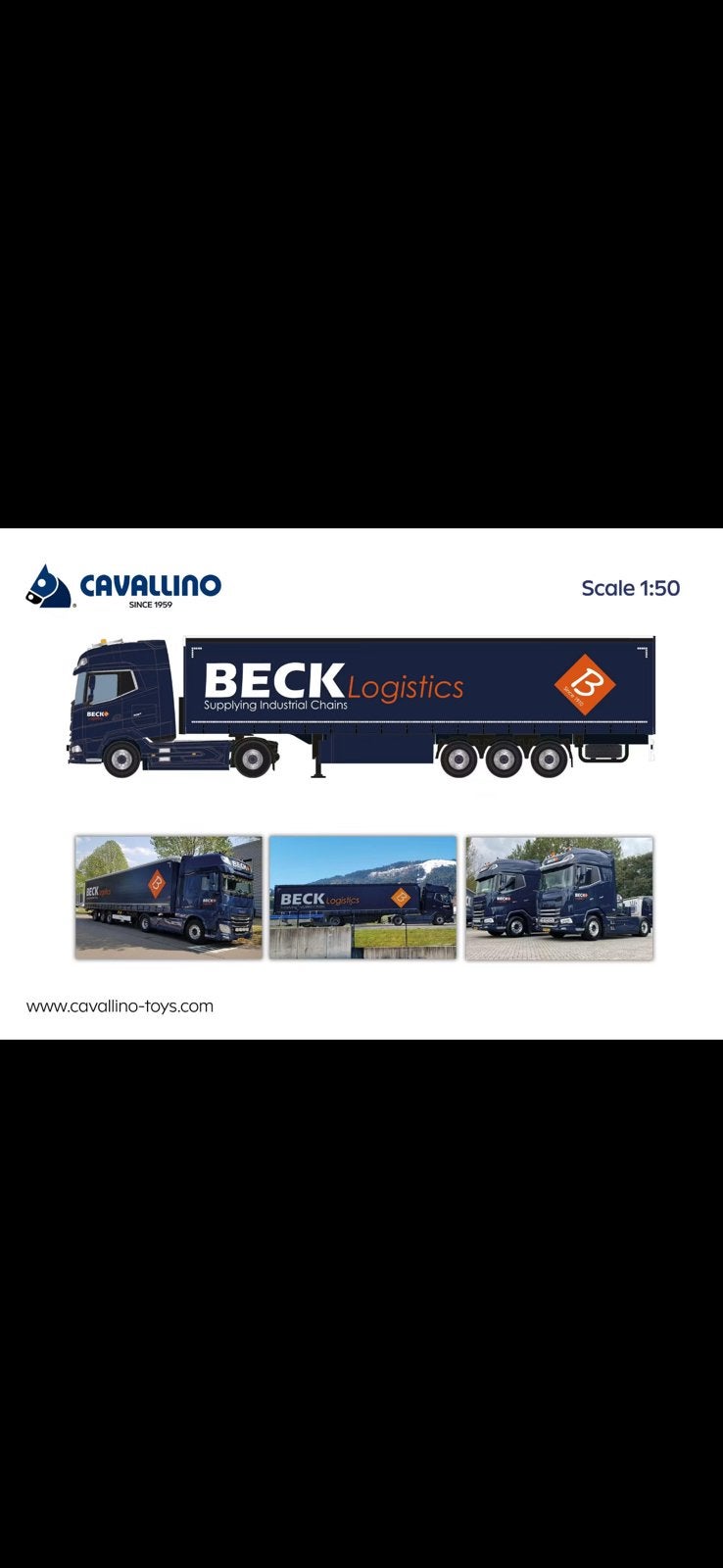 Cavallino 1:50 Beck   Geen Tekno/Wsi, Hobby en Vrije tijd, Modelauto's | 1:50, Ophalen of Verzenden, Nieuw, Bus of Vrachtwagen