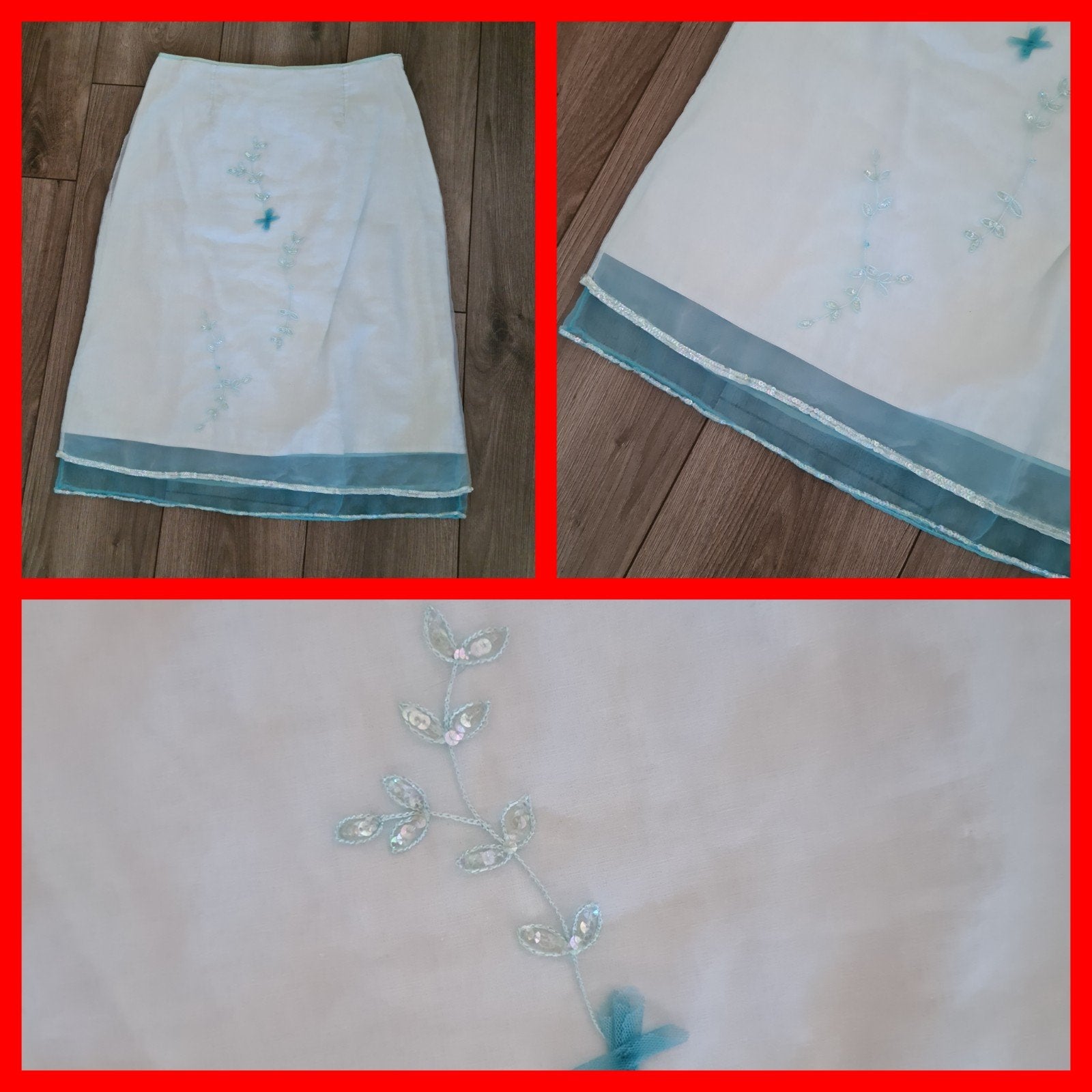 Just B prachtige lichtblauwe rok mt 36 izgst, Kleding | Dames, Ophalen of Verzenden, Zo goed als nieuw, Maat 36 (S), Blauw