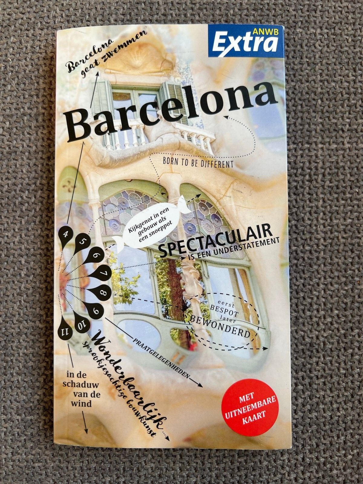ANWB Extra Reisgids Barcelona met uitneembare kaart, Boeken, Europa, Ophalen of Verzenden, Zo goed als nieuw, Reisgids of -boek