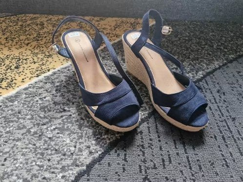 Nieuwe Sleehakken blauw Maat 40 h3, Claudia Ghizzani, Blauw, Onbekend, Nieuw