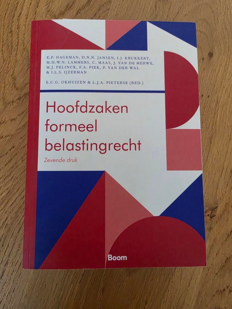 Hoofdzaken Formeel Belastingrecht - Zeer Goede Staat, Boeken, Ophalen of Verzenden, Zo goed als nieuw