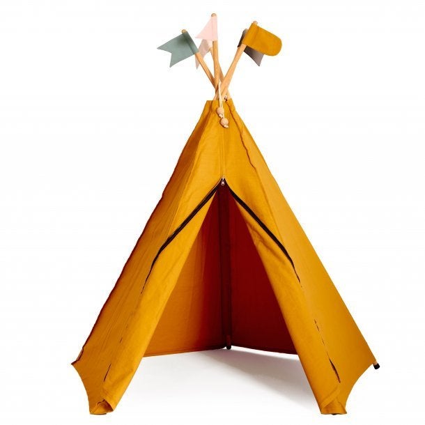 Roommate Hippie Tipi Tent Okergeel - Speeltent Kinderen, Ophalen, Nieuw