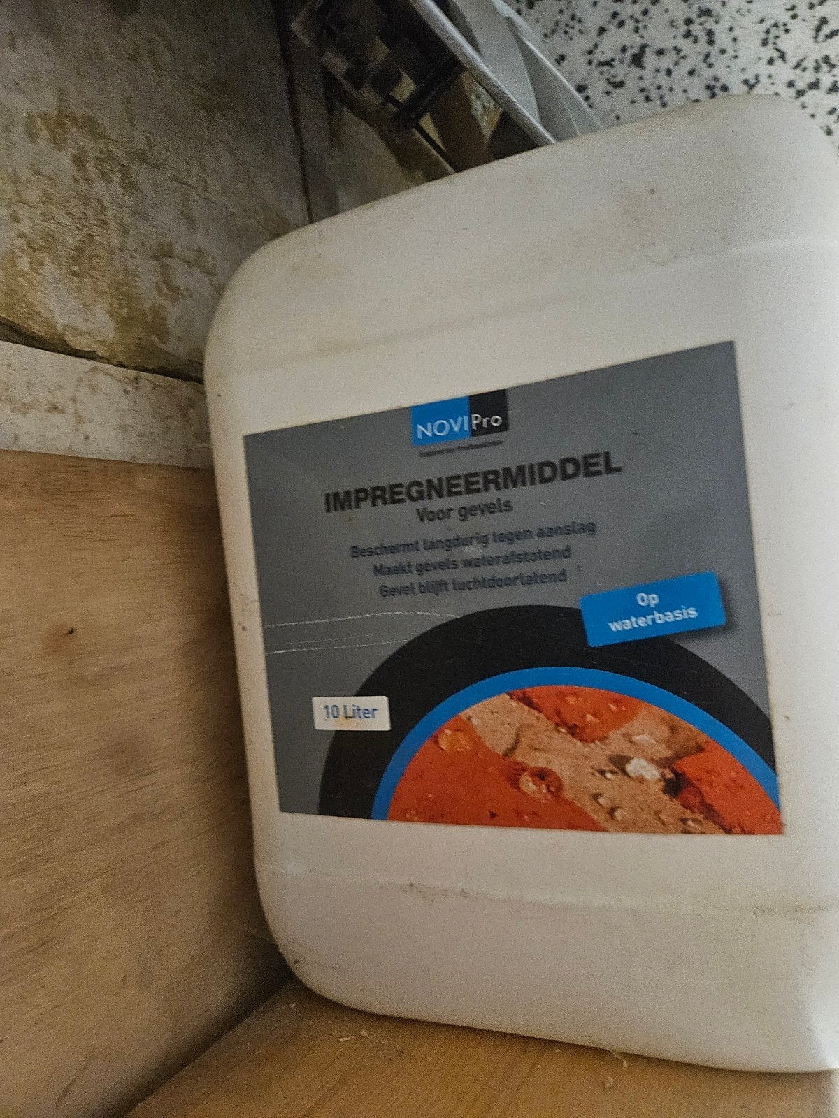 NOVIPro Impregneermiddel 10L voor gevels, Ophalen of Verzenden, Wit
