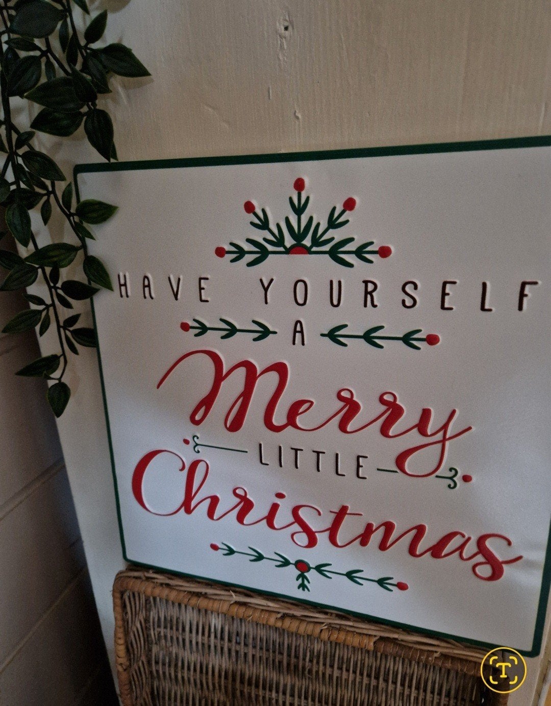 Loberon merry christmas decobord., Ophalen of Verzenden, Nieuw