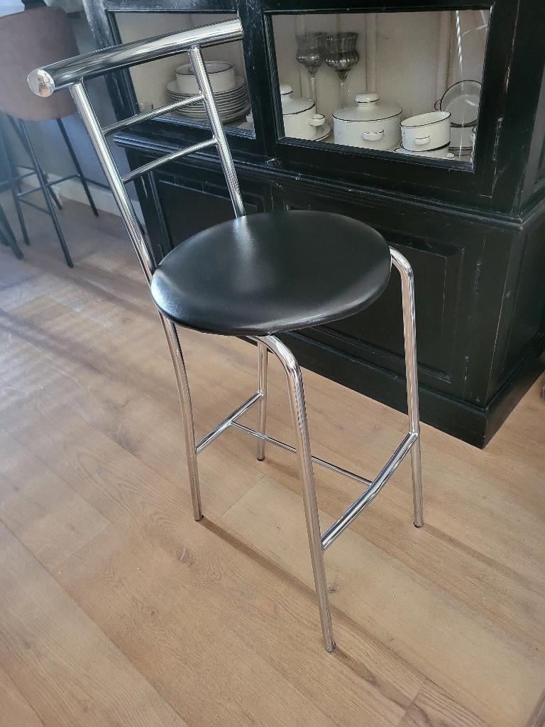 Barkrukken 3x, Huis en Inrichting, Barkrukken, Ophalen, Gebruikt, Met voetsteun, 90 cm of meer