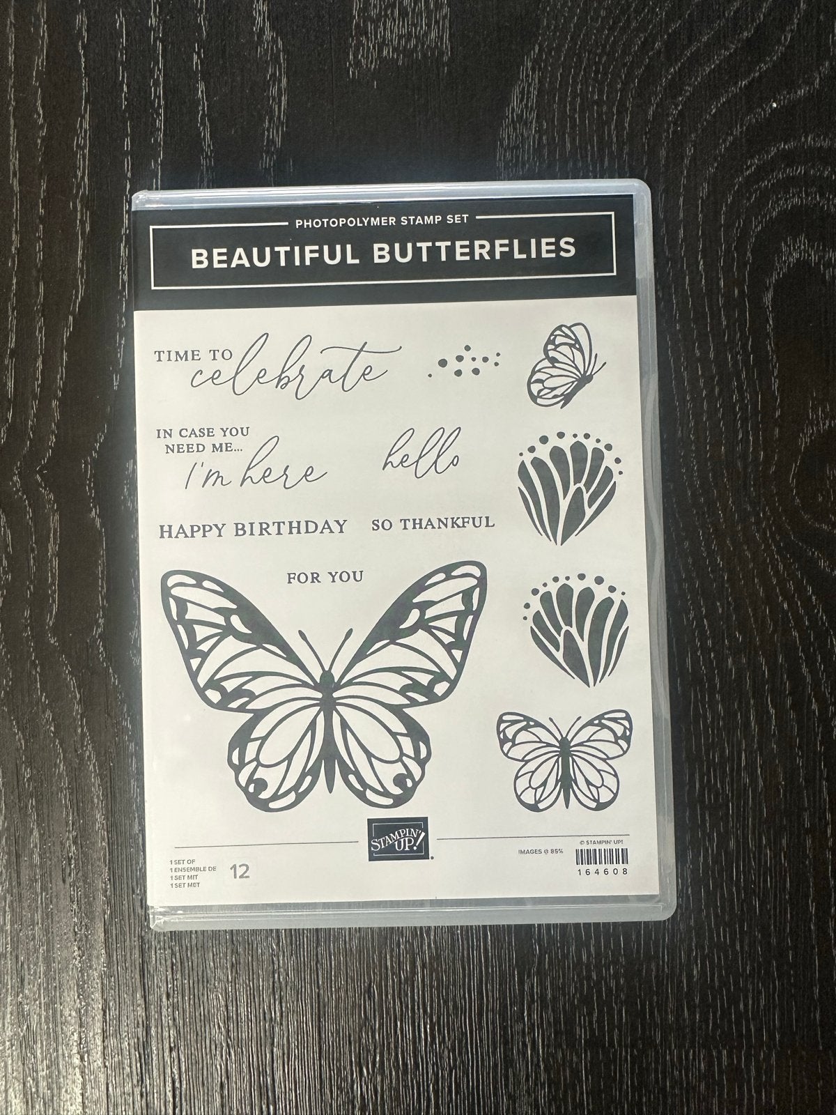 Stampin' Up! Beautiful Butterflies Stempelset, Ophalen of Verzenden, Zo goed als nieuw, Clearstamp