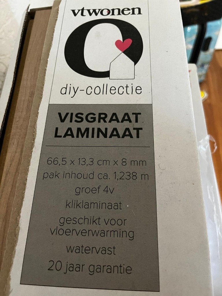 VT wonen laminaat 'Rafter', Ophalen, 50 tot 150 cm, Nieuw, 10 m² of meer