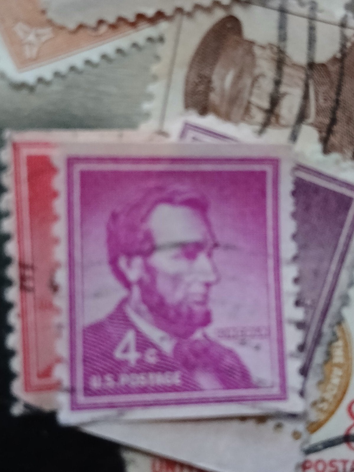 Amerikaanse postzegel 4 cent Abraham Lincoln, Postzegels en Munten, Ophalen of Verzenden