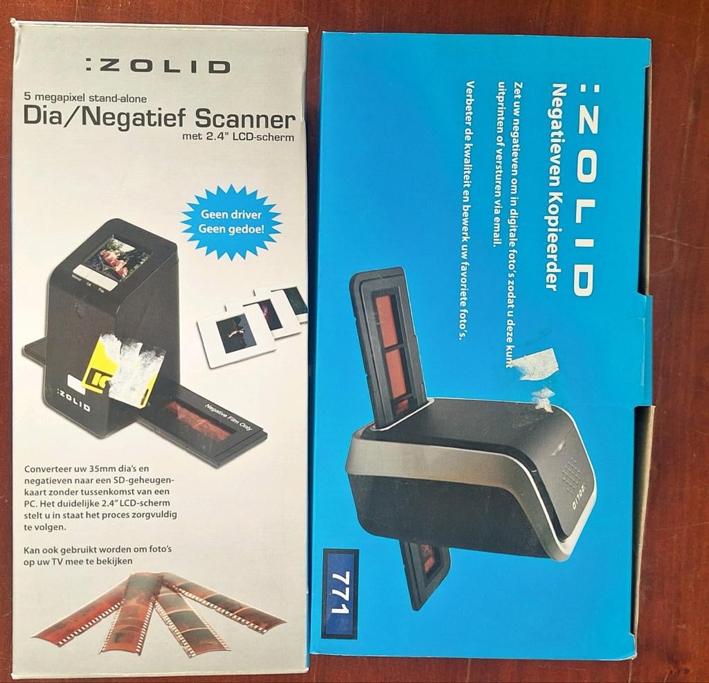 Zolid Dia/Negatief Scanner - 5 megapixel, LCD-scherm, Computers en Software, Scanners, Nieuw, Diascanner, Overige, Ophalen of Verzenden