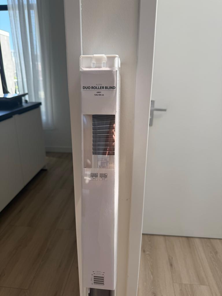 Nieuwe ALSTEN Duo Rolgordijn Grijs 120x180 cm, Ophalen, Nieuw, Grijs