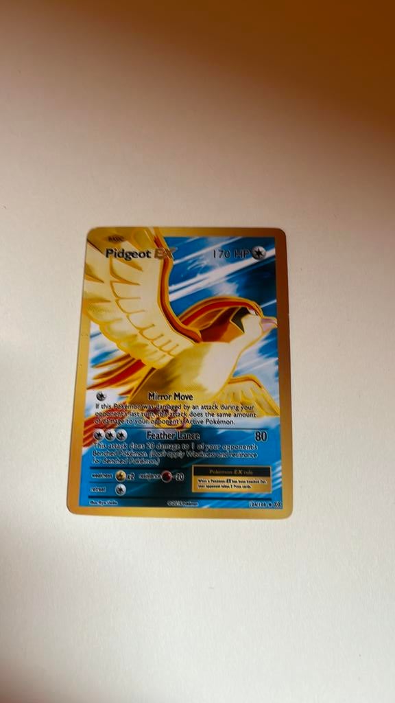 Pidgeot EX, Verzenden, Zo goed als nieuw, Losse kaart, Foil
