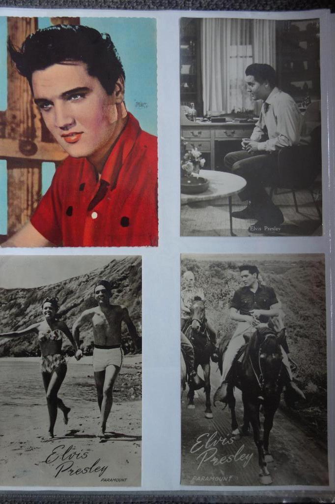 Elvis Presley briefkaarten 4 maal, Ophalen of Verzenden, Zo goed als nieuw, Foto of Kaart
