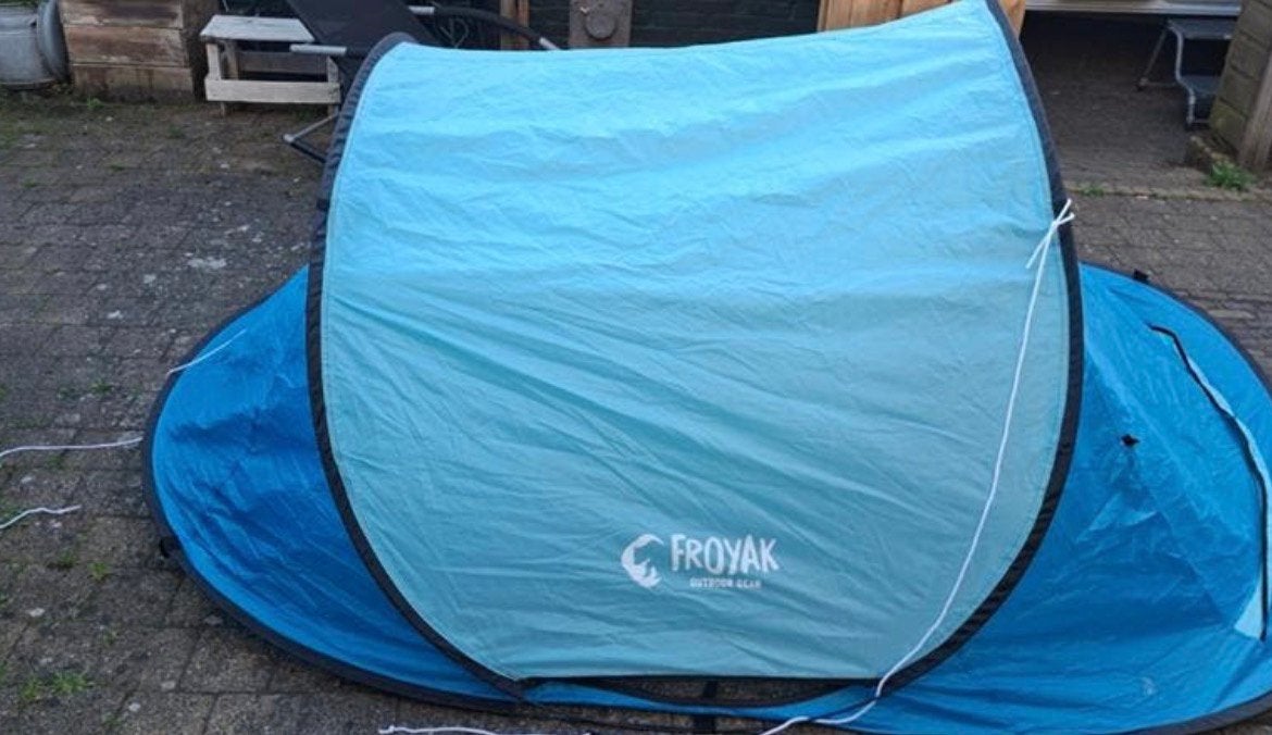 Froyak - 2 Persoons - Pop-Up Tent, Caravans en Kamperen, Ophalen of Verzenden, Tot en met 2