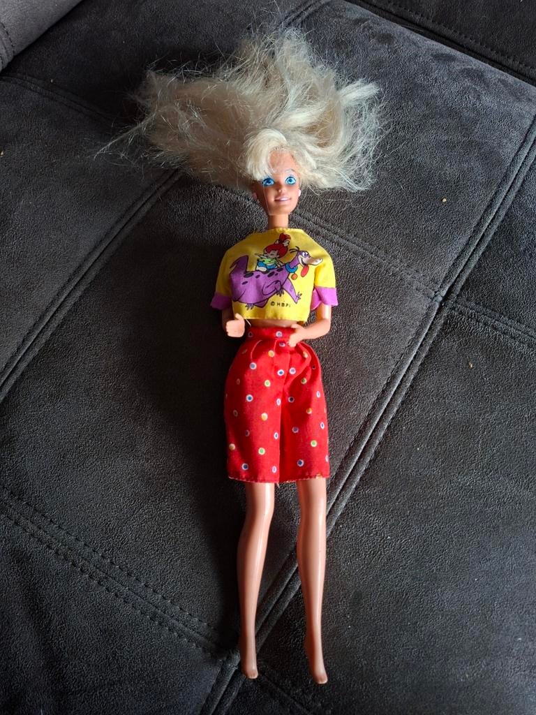 Vintage Barbie pop  1966, Ophalen of Verzenden, Gebruikt, Barbie