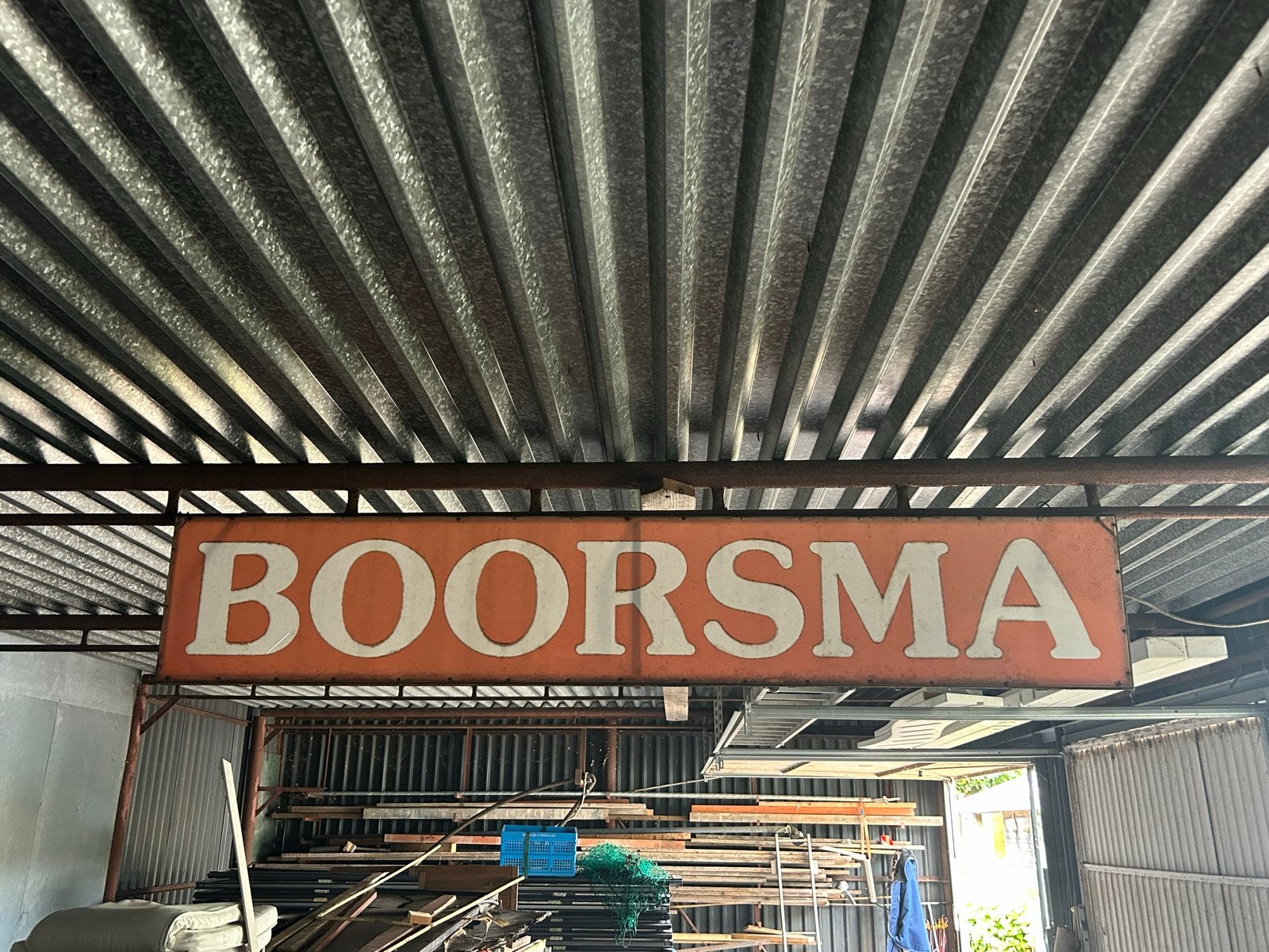 Vintage Boorsma Reclamebord - Uniek Verzamelobject, Ophalen