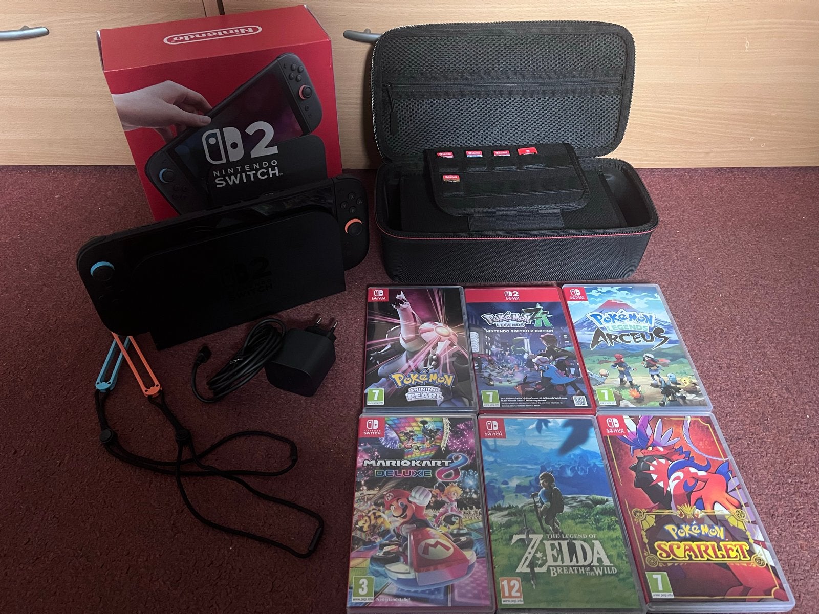 Switch 2 met 6 games, Ophalen, Met games, Met 2 controllers, Zo goed als nieuw