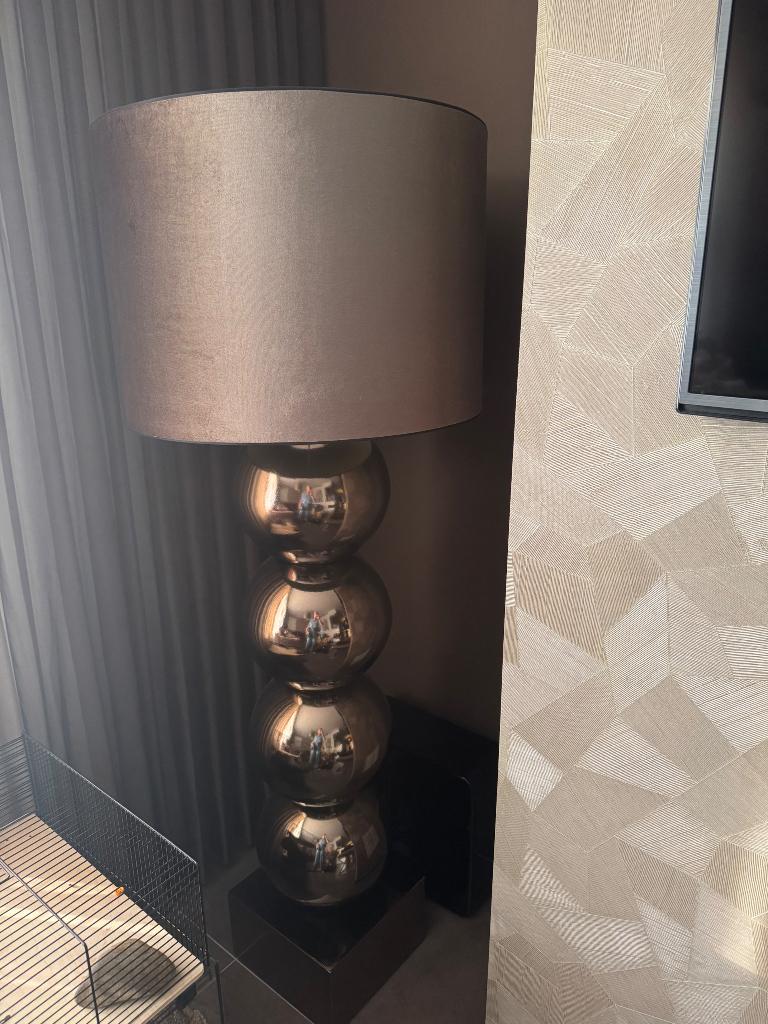 Staande lamp Eric Kuster style bruin, Ophalen, Zo goed als nieuw, Eric Kuster style, 75 cm of meer