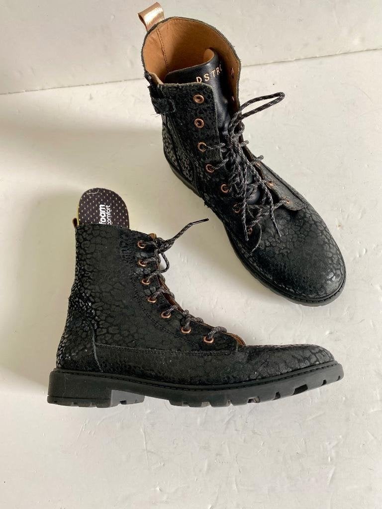 J483 DSTRCT maat 39 boots half hoge schoenen lage laarsjes, Zwart, DSTRCT, Ophalen of Verzenden, Zo goed als nieuw