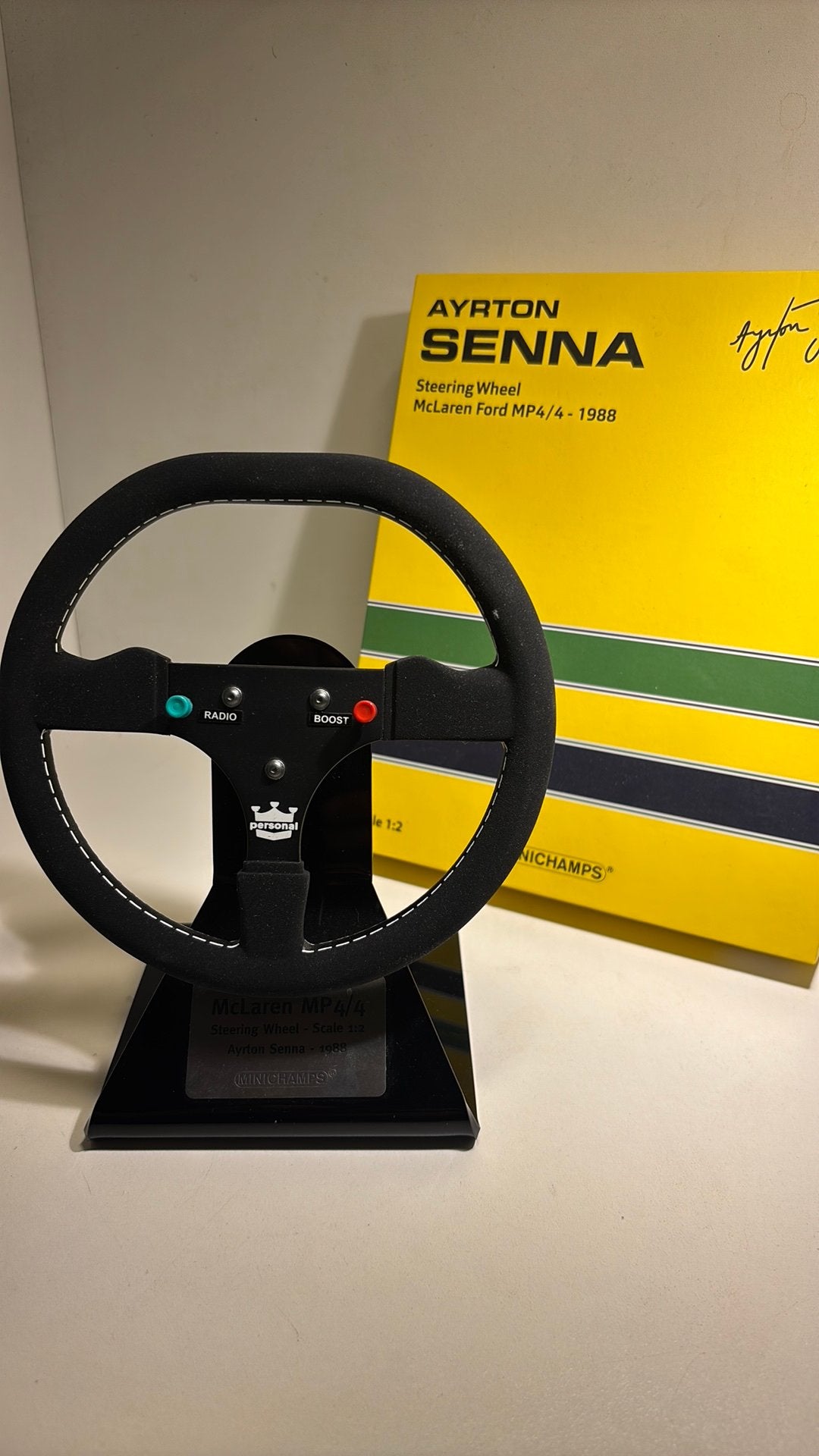 F1 steering wheel McLaren ford mp4/4 1988 senna minichaps, Auto, A, A, 1:5 t/m 1:8