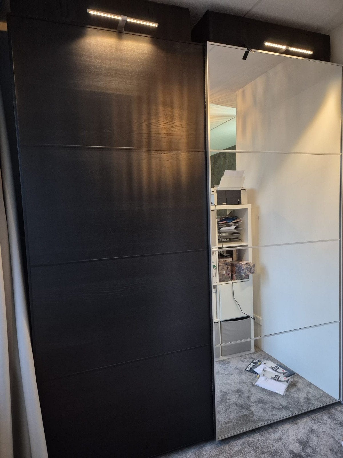 2 panelen pax kast 2.36 hoogte, Ophalen, 50 tot 75 cm, 200 cm of meer