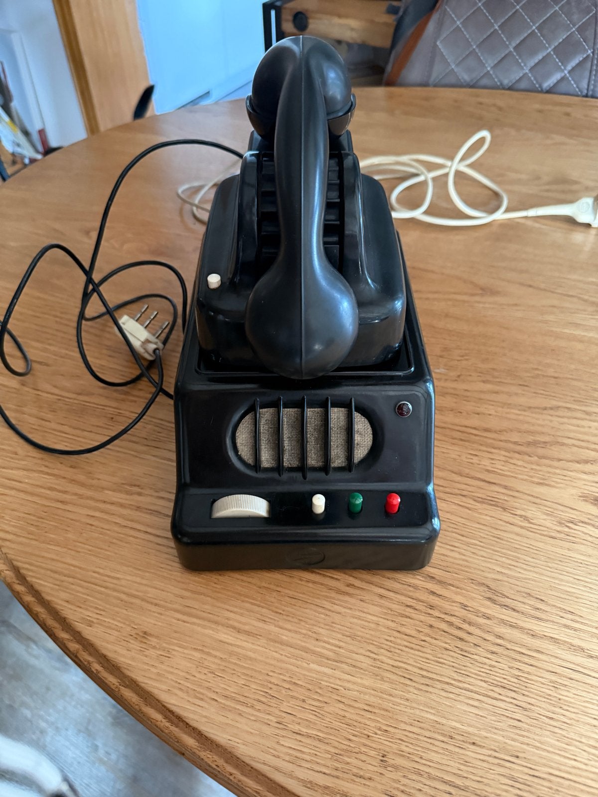 Vintage Bakelieten Intercom Telefoon met Draaischijf, Ophalen, Gebruikt, Bakeliet
