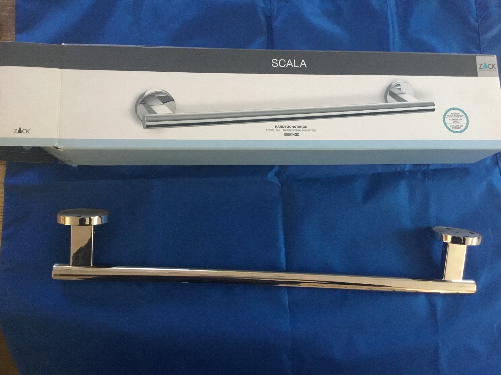 Zack Scala Handdoekrek 51 cm RVS - Nieuw in doos, Ophalen, Nieuw