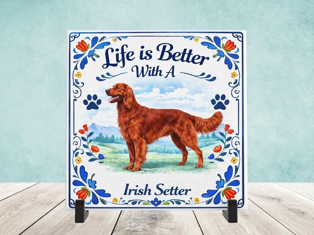 Life is Better With a Irish Setter - Tegel, Verzenden, Nieuw
