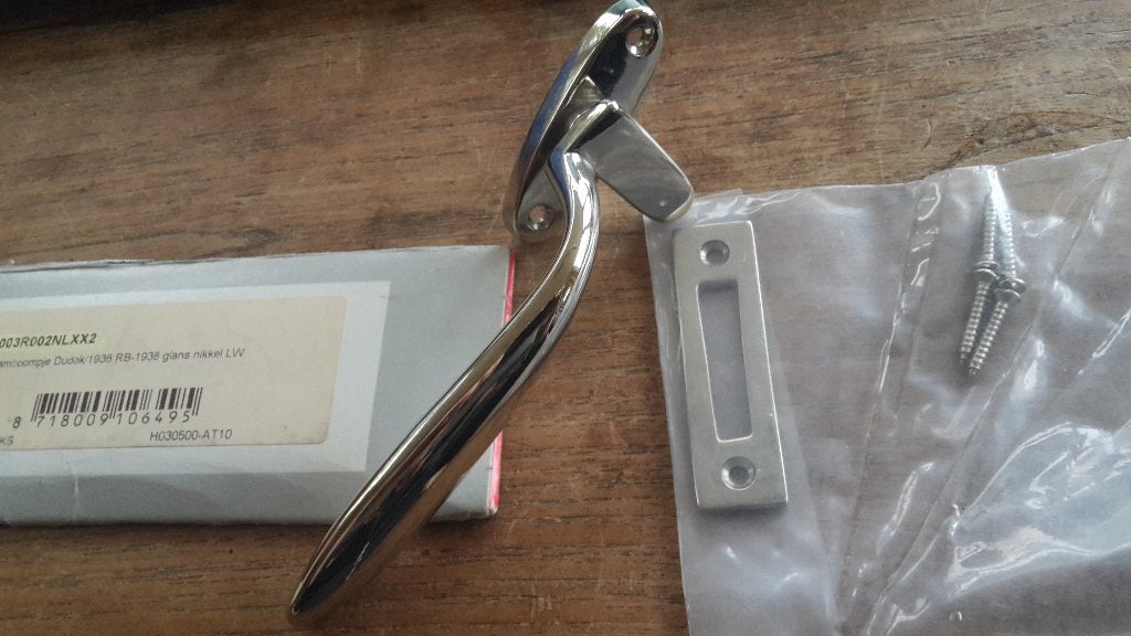 Raamboom timeless rb-1938 glans-nikkel links, Ophalen of Verzenden, Nieuw
