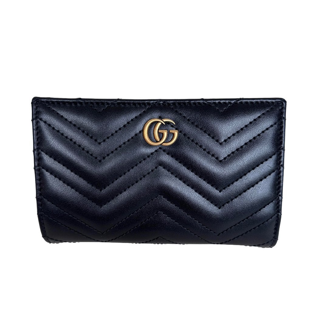 Gucci portemonnee wallet portefeuille kaarthouder marmont, Overige merken, Verzenden, Zwart, Nieuw