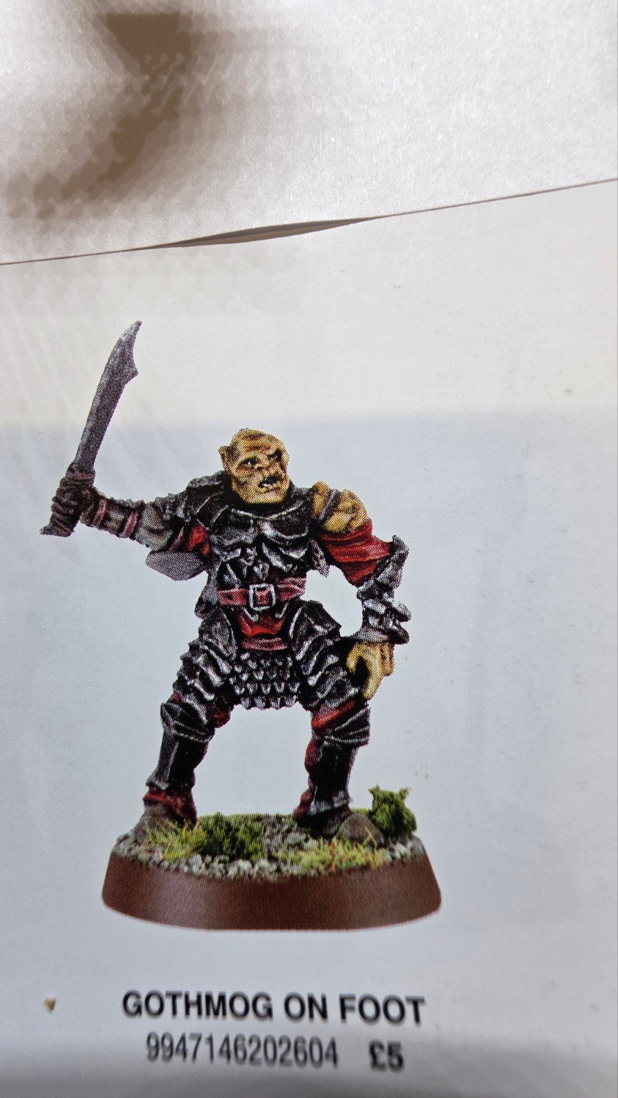 Lord of the Rings Gothmog (Games Workshop), Ophalen of Verzenden, Zo goed als nieuw, Lord of the Rings, Figuurtje(s)