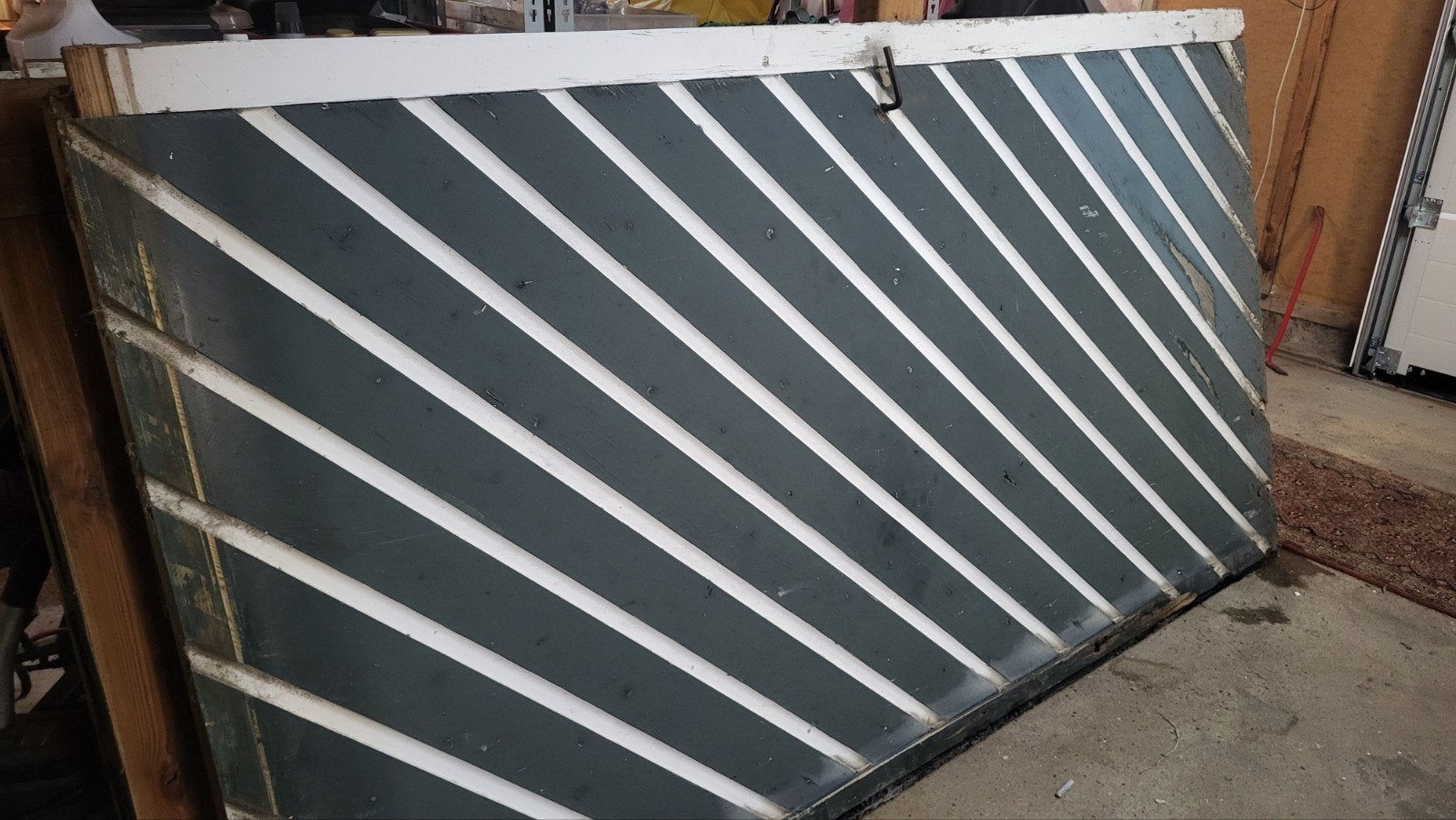 4 oude garagedeuren 125x240 cm - Oudenhoorn, Ophalen, Gebruikt, Garagedeur, 120 cm of meer