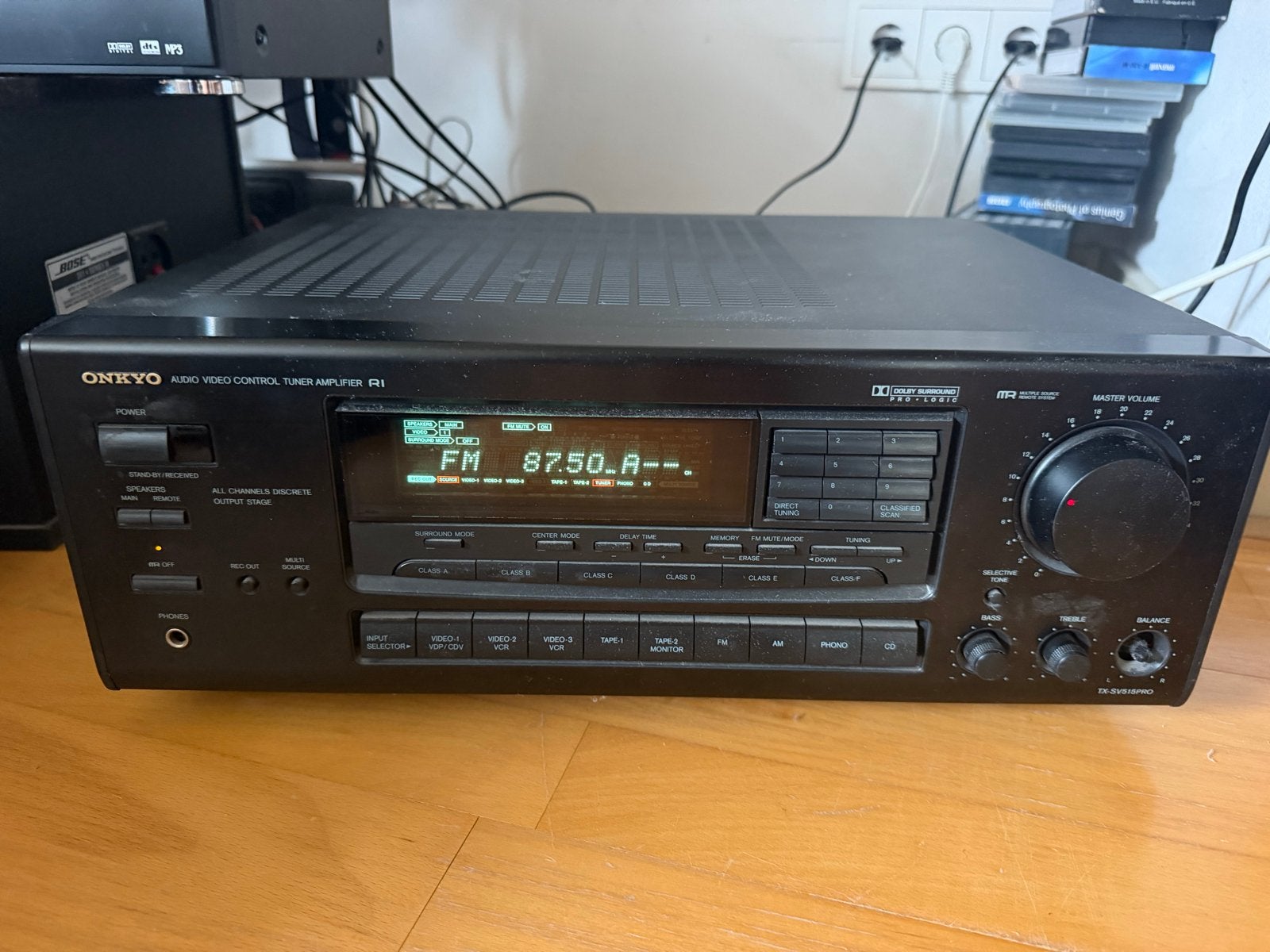 Onkyo Stereo Versterker - Audio Video Control Tuner Amplifie, Ophalen of Verzenden, Gebruikt, Stereo, Onkyo