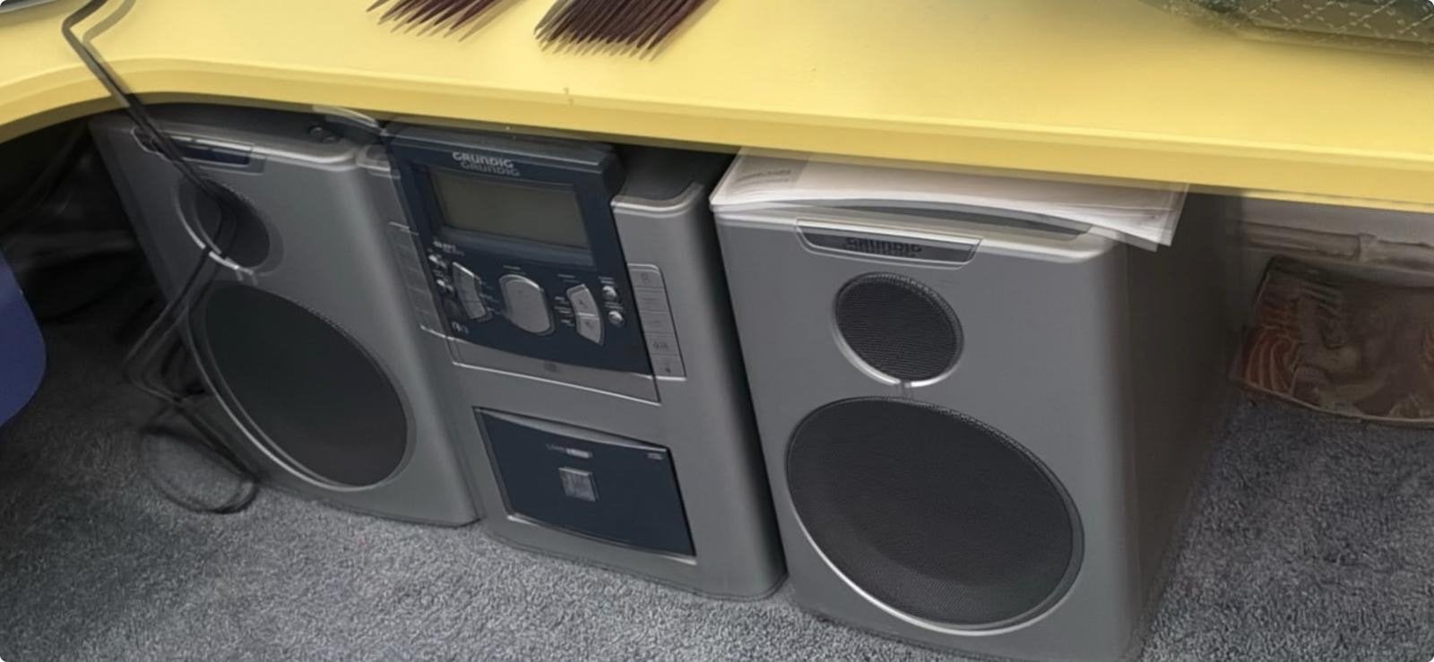 Grundig Microset met CD-speler en radio, Gebruikt, Microset, Cd-speler, Ophalen