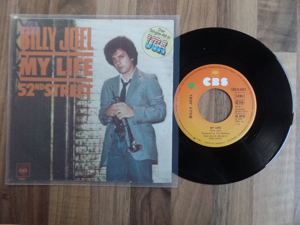 single  Billy Joel - My Life, Ophalen of Verzenden, Gebruikt, 7 inch, Pop