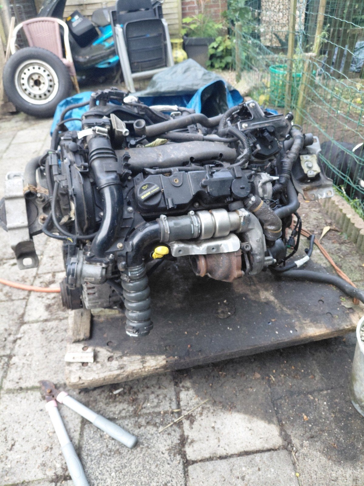 Gebruikte Peugeot motor uit 2015 met wisselbak, Auto-onderdelen, Motor en Toebehoren, Peugeot, Gebruikt, Ophalen