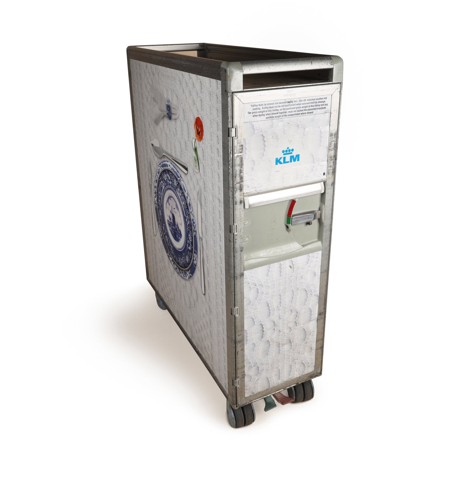 Fullsize KLM vliegtuigtrolleys airline cart vliegtuigtrolly, Ophalen, Gebruikt, Overige typen